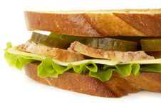 Chicken Sandwich Stock Image