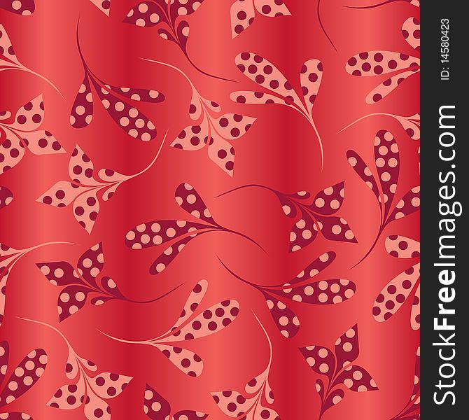 Seamless Hot Floral Pattern