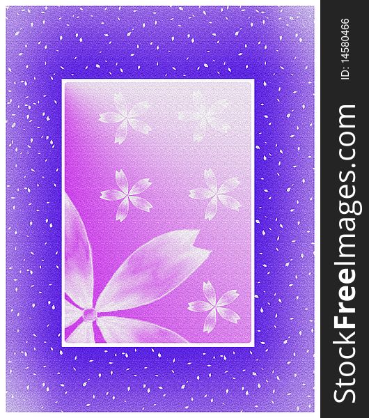 A beautiful  invitation card with  flowers  and leaves  background