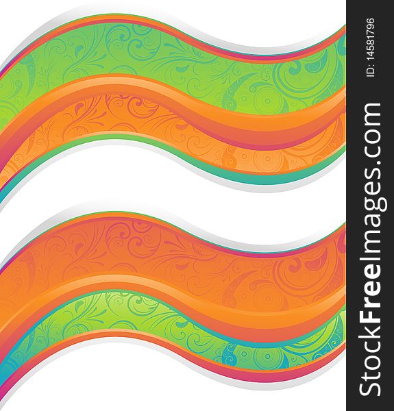 Abstract wave design, vector illustration