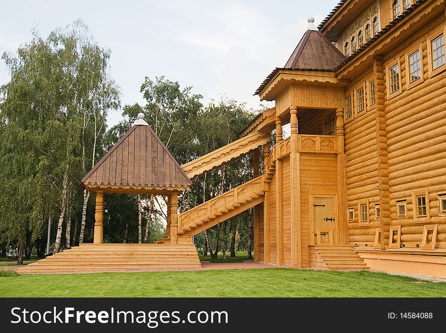 Wooden tsar's palace in park Kolomenskoe, Moscow. Wooden tsar's palace in park Kolomenskoe, Moscow