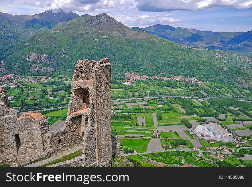 Susa valley, view from St. Michael abbey