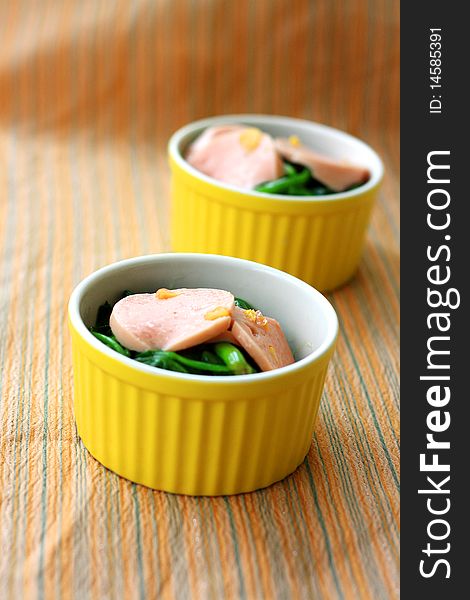 Vegetables And Ham