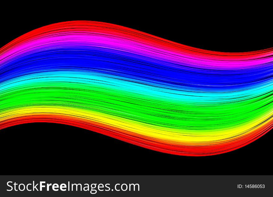 Abstract background made up of brightly colored lines. Abstract background made up of brightly colored lines
