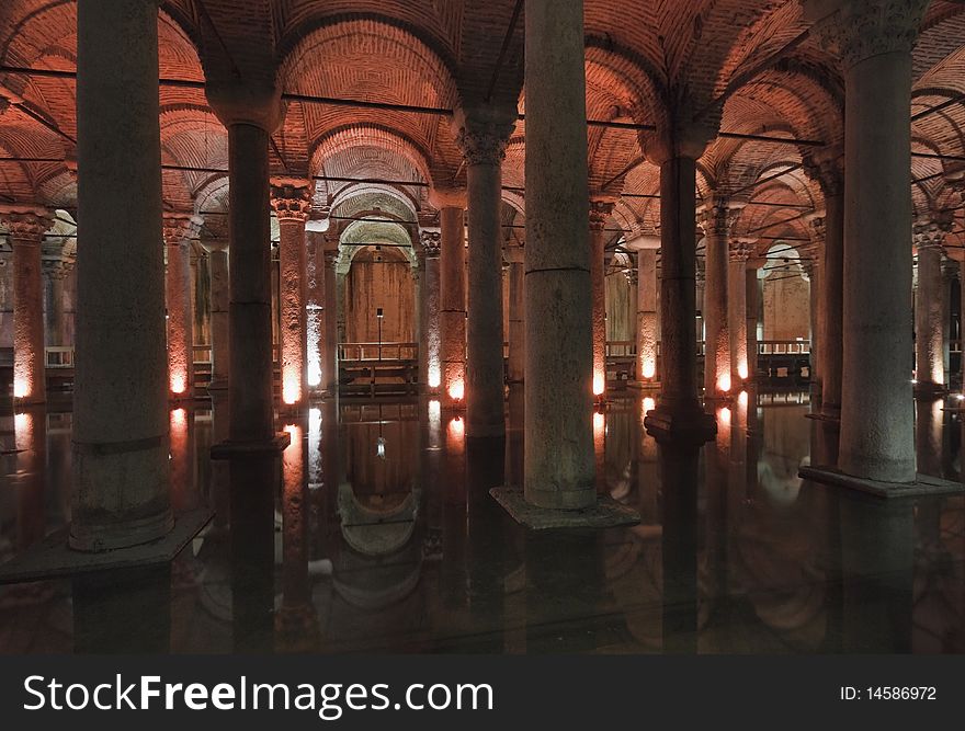 Turkey, Istanbul, the Basilica Cistern