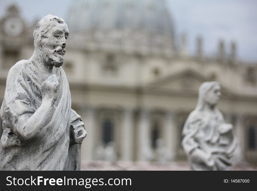 The statue of St. Paul at St. Peter's. The statue of St. Paul at St. Peter's