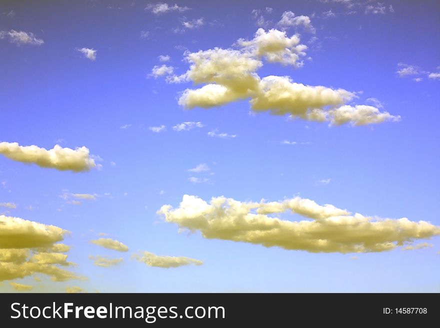 Clouds as background during spring
