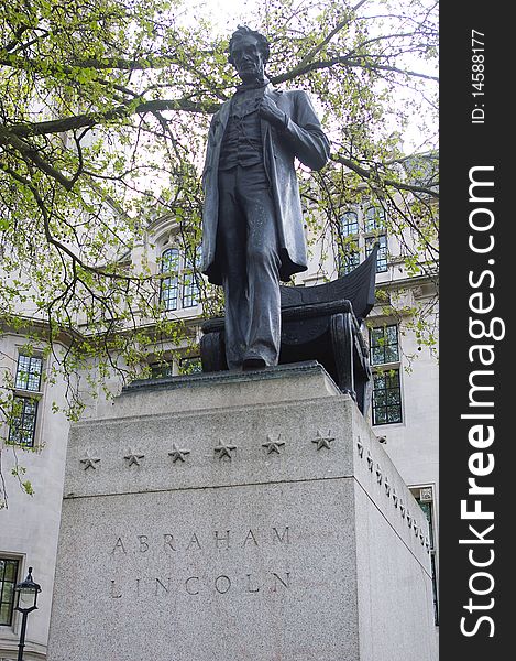 Abraham Lincoln statue in London, Great-Britain. Abraham Lincoln statue in London, Great-Britain.