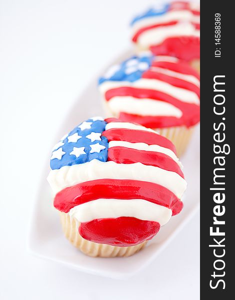 Special dessert celebrating U. S. flag day or 4th of July. Special dessert celebrating U. S. flag day or 4th of July