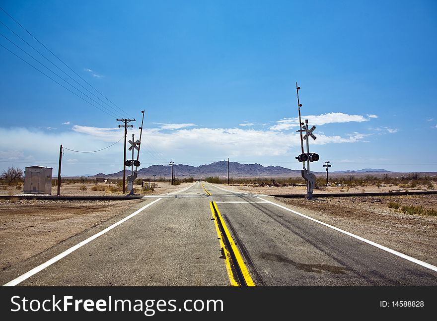 Railway Crossing On Route 95