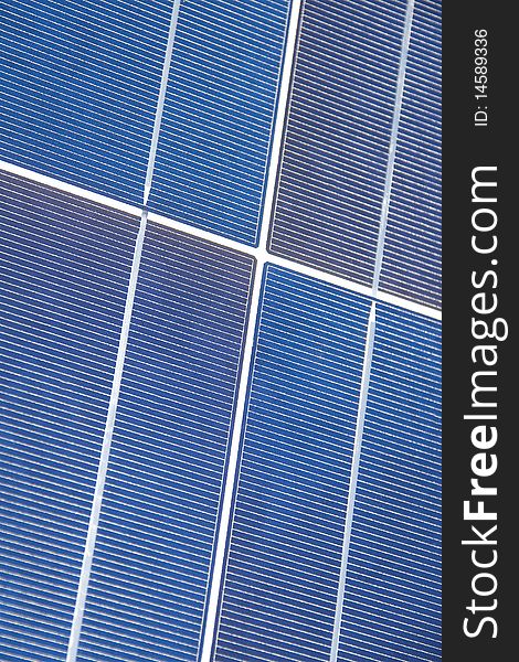 Solar panel closeup