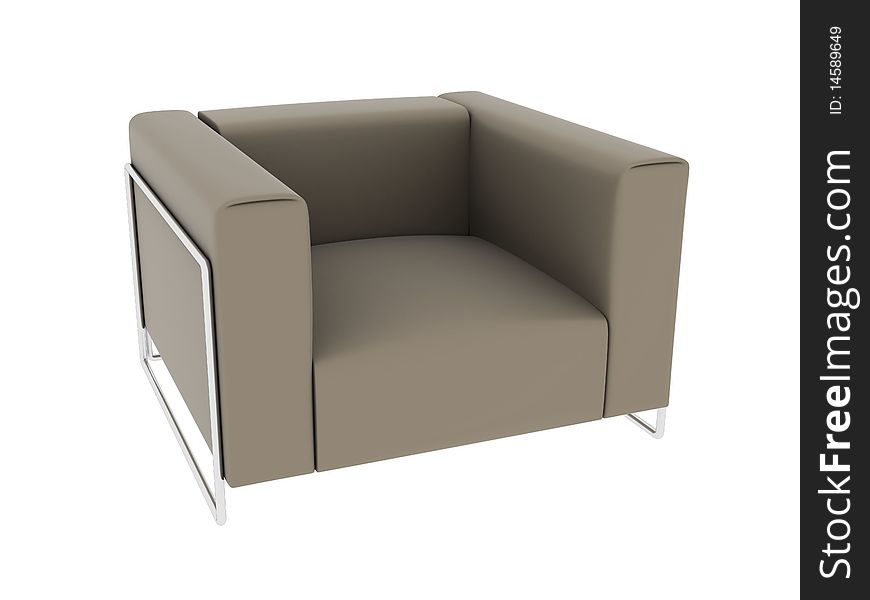 Photographic illustration of modern sofa