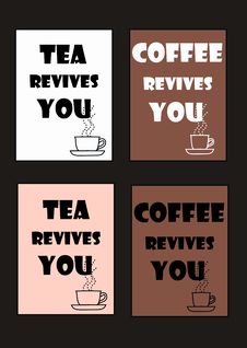 Coffee And Tea Pattern Royalty Free Stock Images Coffee And Tea Pattern Royalty Free Stock Images