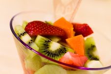 Fruit Salad With Kiwi,strawberry,papaya Stock Photos Fruit Salad With Kiwi,strawberry,papaya Stock Photos