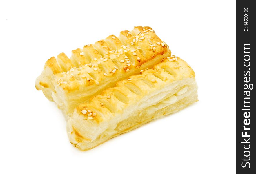 Puff pastry with sesame seeds