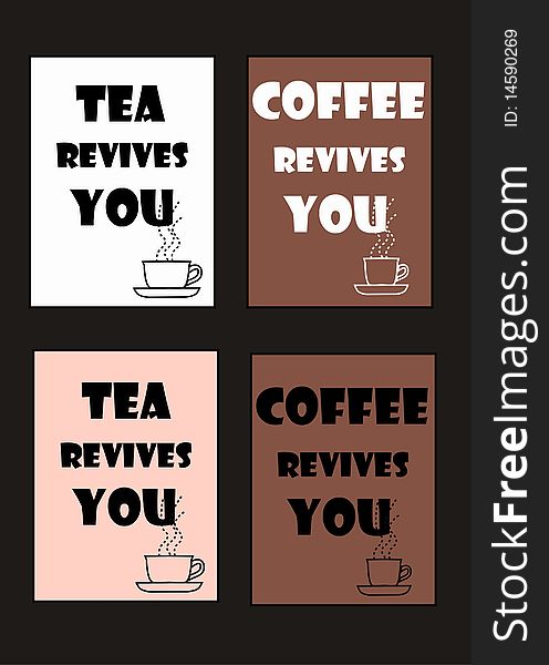 coffee and tea revives you. coffee and tea revives you