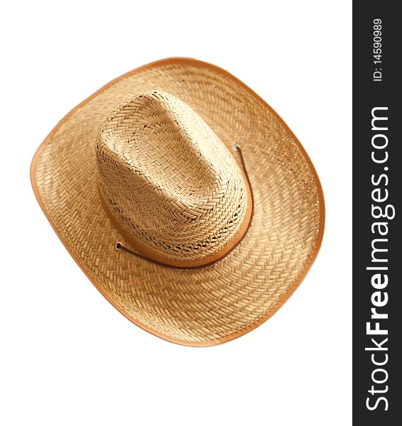 Cowboy hat on a white background. Cowboy hat on a white background