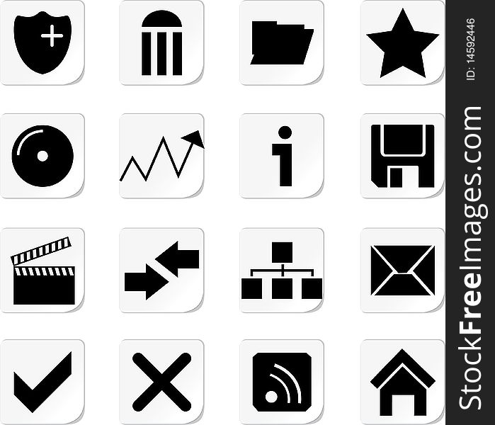 Web Icon Buttons Collection