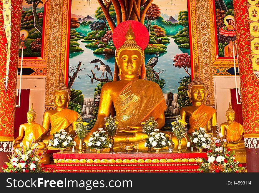 In thai call Pang Marnvichai, this is thai sixth month buddha image. In thai call Pang Marnvichai, this is thai sixth month buddha image