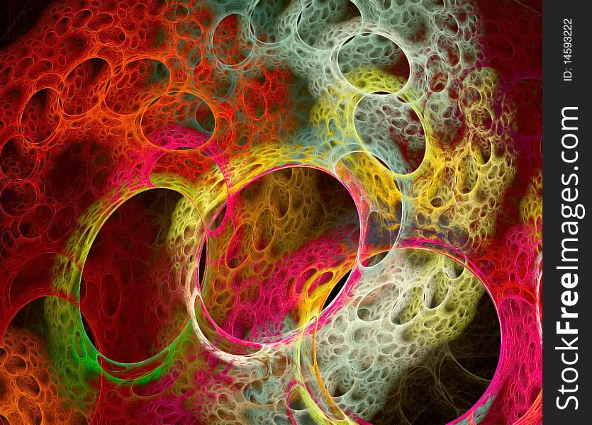 Abstract Image of different colour spheres. Abstract Image of different colour spheres