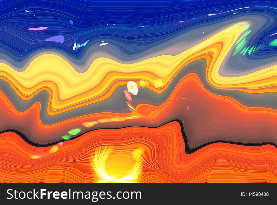 Hot bright fantastic expressing power and energy background. Hot bright fantastic expressing power and energy background