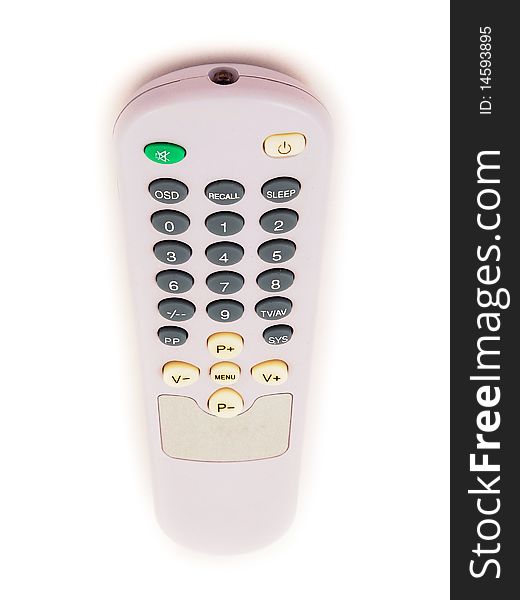 Simple TV remote control isolated