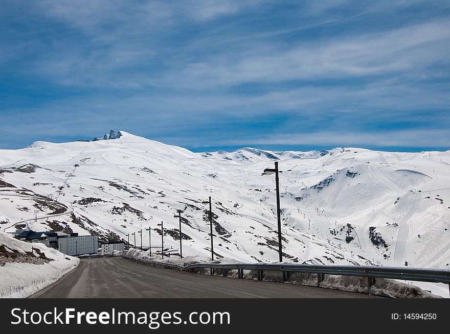 Top Of A Mountain Called Veleta In Sierra Nevada