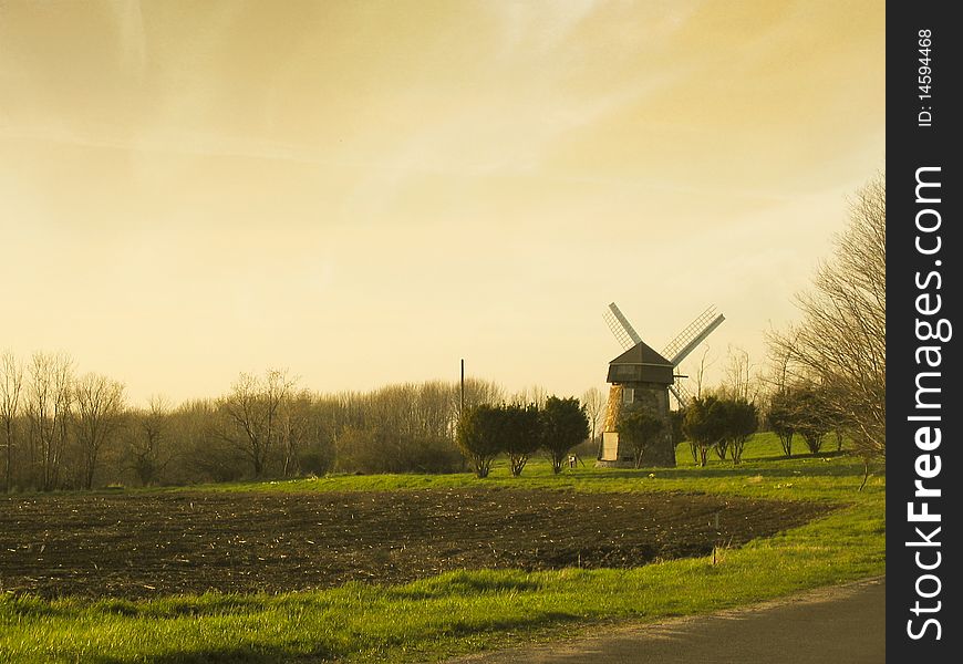 Early Morning Windmill