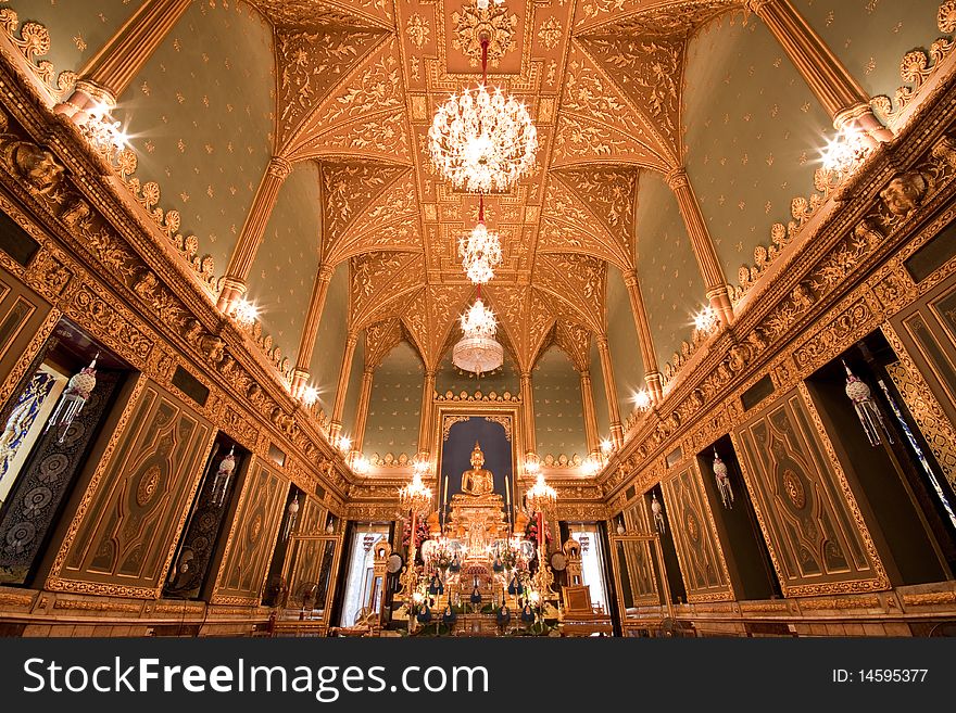 The Buddhist Church decorated with Gothic style, Thailand. The Buddhist Church decorated with Gothic style, Thailand
