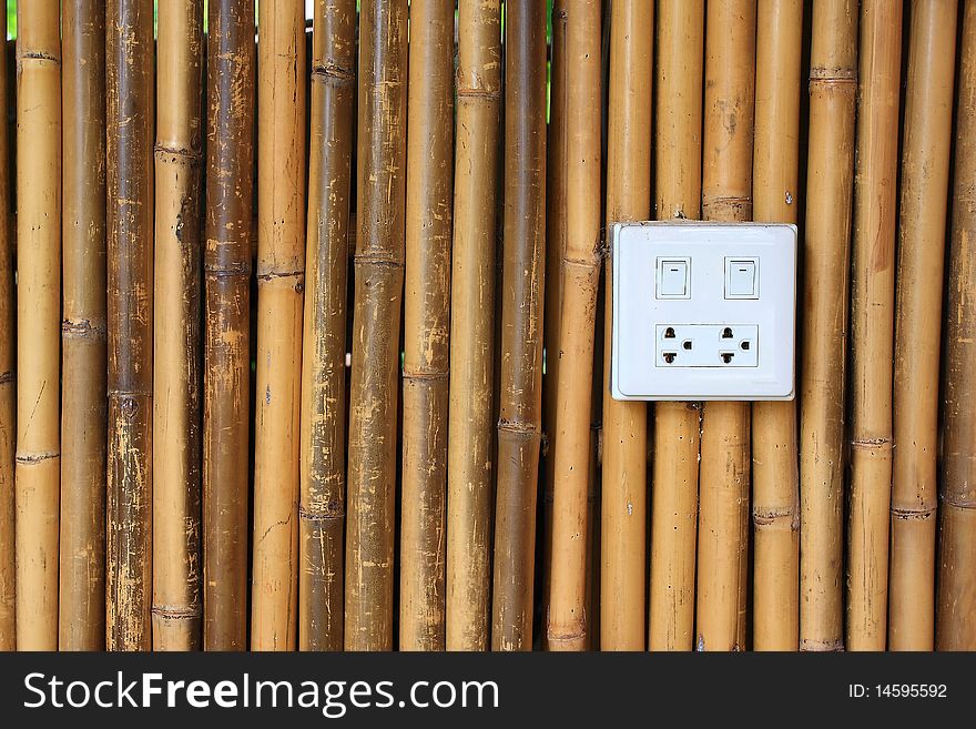 Background with white bamboo