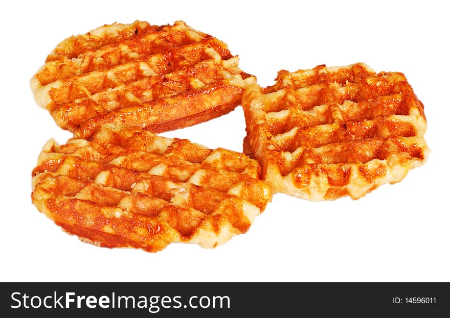 Three belgian waffles