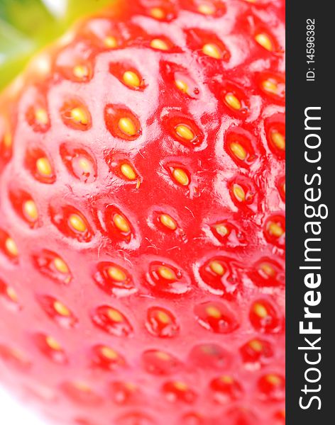 Fresh strawberry close-up high resolution image