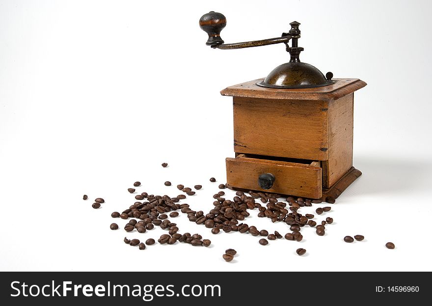 An old italian coffee grinder