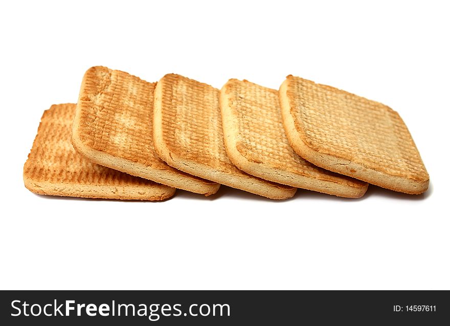 Biscuit isolated on white background