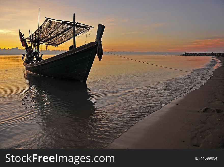 Boat In Thai Sea,Thailand