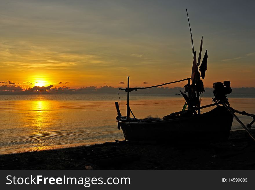 Morning Light On Fishing Boat