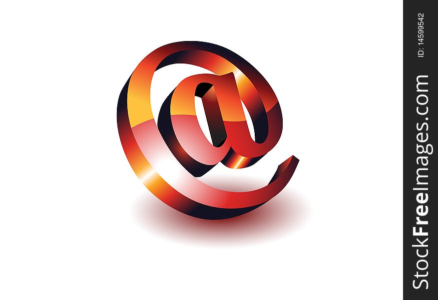 Abstract 3d Email Icon