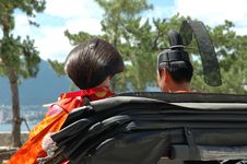 Japanese Wedding Couple Royalty Free Stock Image