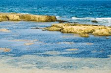 Rocks In The Sea At Seashore Royalty Free Stock Image Rocks In The Sea At Seashore Royalty Free Stock Image
