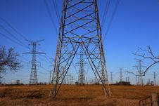 Electricity Pylons Royalty Free Stock Photos Electricity Pylons Royalty Free Stock Photos