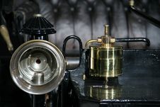 Oil Lamp On A Car Stock Photography Oil Lamp On A Car Stock Photography