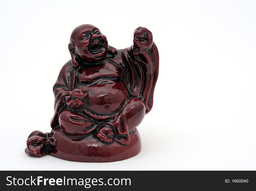 Isolated photo of an Antique Budda carving