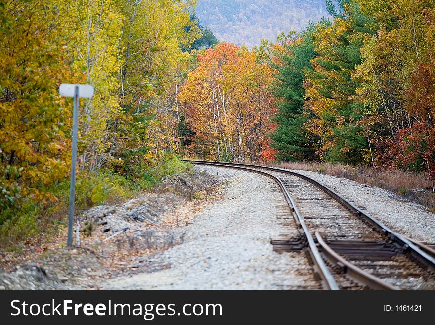 Railroad in Fall Foliage