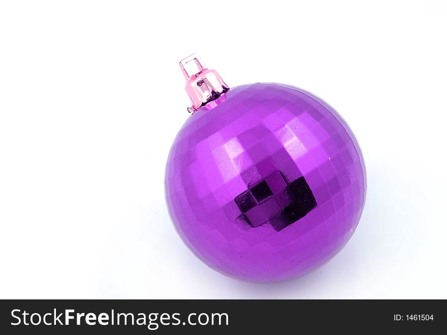 Purple Metal Ball Decoration for Christmas Tree. Purple Metal Ball Decoration for Christmas Tree