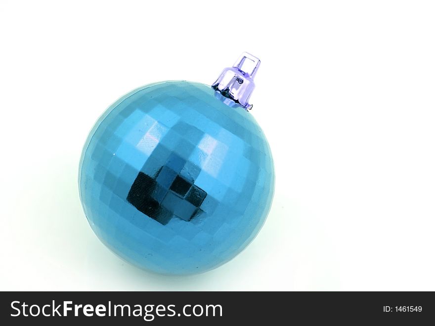 Green Metal Ball Decoration for Christmas Tree. Green Metal Ball Decoration for Christmas Tree