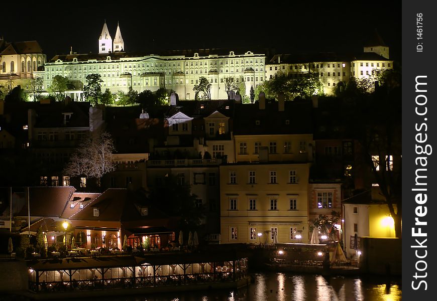 Photo of night view from bridge of Karl