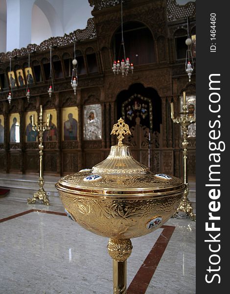 Temple of an orthodox church in Cyprus. Temple of an orthodox church in Cyprus