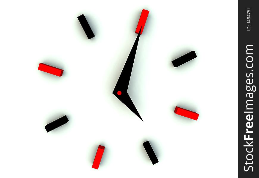 A Computer created image of a clock.