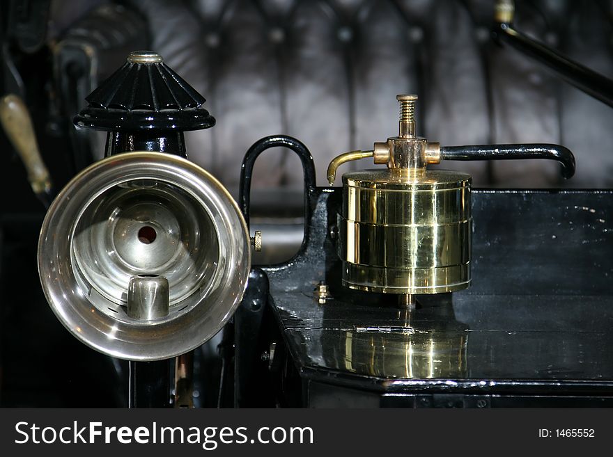 Oil Lamp On A Car