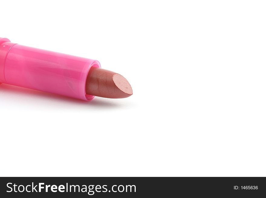 Lipstick on a white background